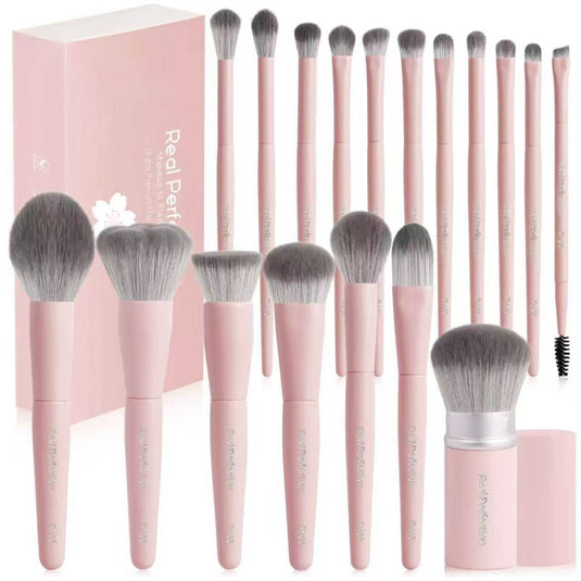 Face-Real Perfection Pink Sakura 18pc Brush Set X0053 ($16.50 each, 2pc Bundle)