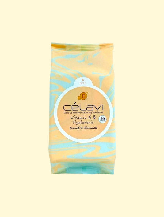 Celavi Vitamin E & Hyaluonic  Wipes MT027 (6pc BULK $1 each)
