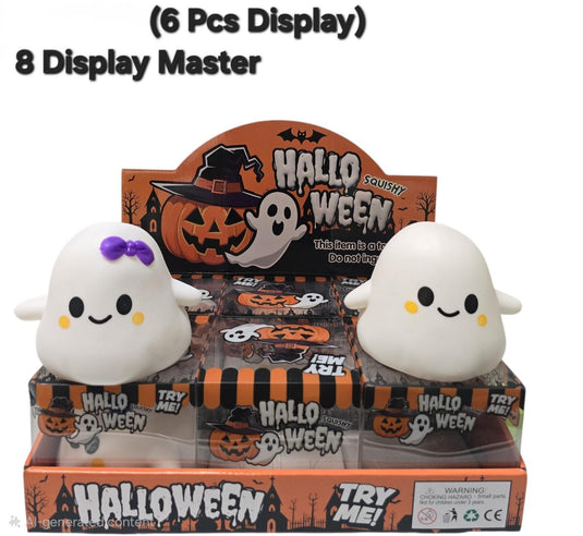 Accessories-Halloween Ghost Squishy (6 pc display)