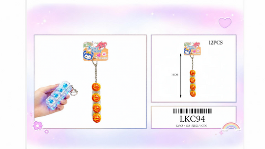 Accessories-Push-Pop Fidget Keychain LKC94 (12pc pack)