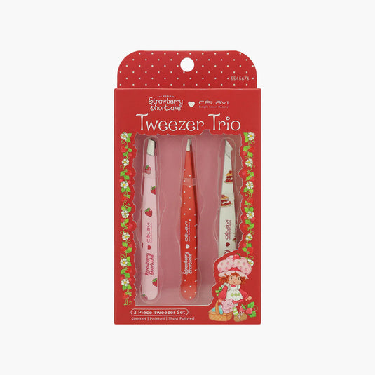 Eyebrow-Celavi Strawberry Shortcake Printed Tweezer Trio SS45676 ($4 each, 4pcs bundle)