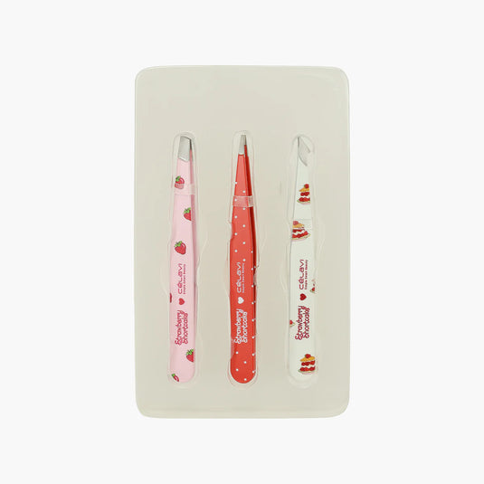 Eyebrow-Celavi Strawberry Shortcake Printed Tweezer Trio SS45676 ($4 each, 4pcs bundle)