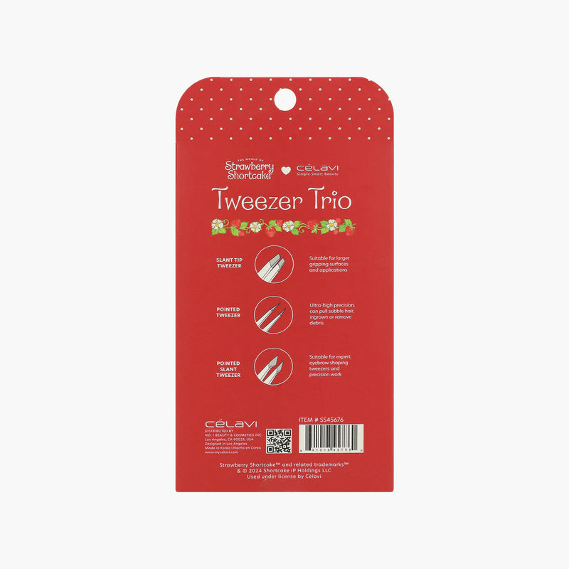 Load image into Gallery viewer, Eyebrow-Celavi Strawberry Shortcake Printed Tweezer Trio SS45676 ($4 each, 4pcs bundle)
