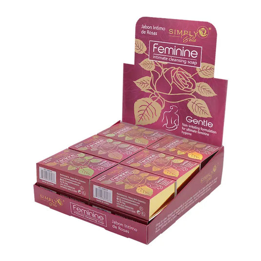 Skincare- Simply Bella Roses Feminine Intimate Cleansing Soap SIM039 (12pc box, $1.75 each)