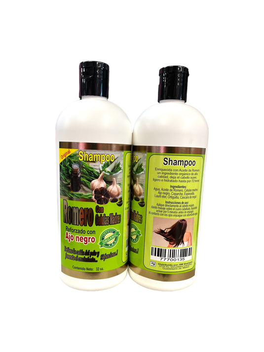 Hair- Shampoo Romero con Celulas Madres 32oz. (4pc bundle, $5.50 each)
