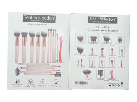 Brushes-Real Perfection 16pc Makeup Set Brush RP-SET ($4.50 each, 6pc bundle)