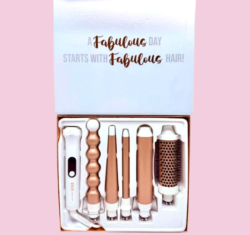 Load image into Gallery viewer, Hair-Beauty Creations 6pc Hair Curling Multistyler MS-RG (1pc)
