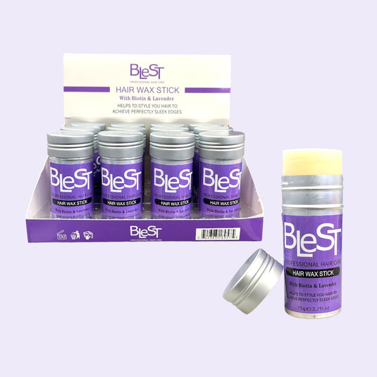 Hair- Blest Hair Wax Stick with Biotin & Lavender HW-771 (12pc display, $3.75 each)