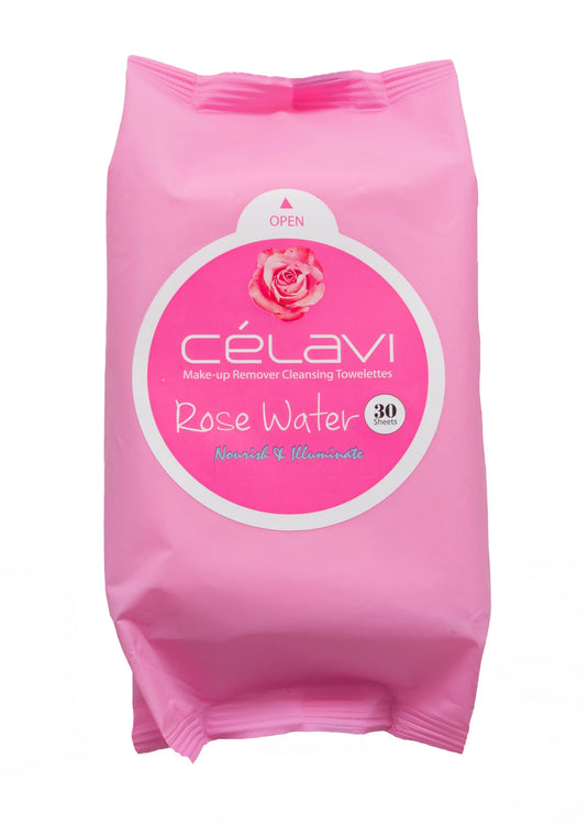 Celavi Rose Water Wipes MT021 (6pc BULK $1 each)